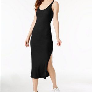 Ribbed black tank dress French connection